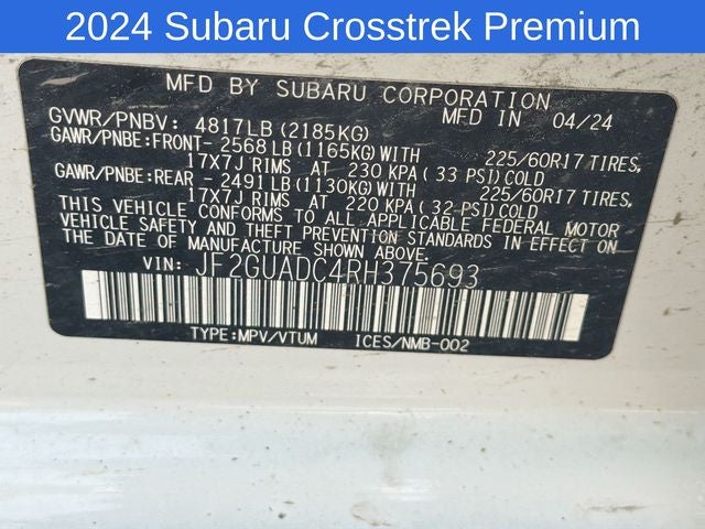 2024 Subaru Crosstrek Premium