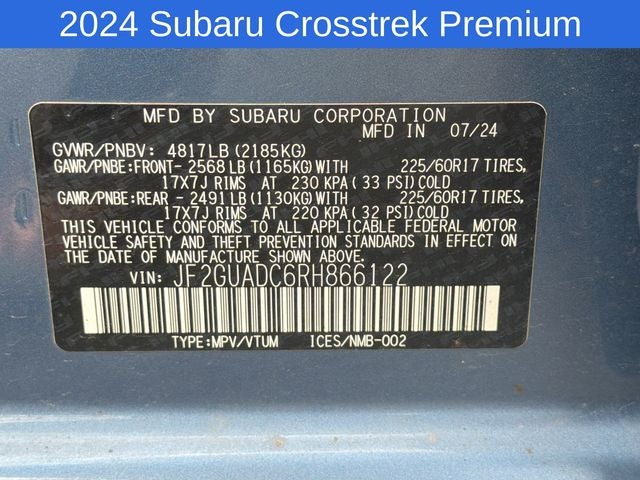2024 Subaru Crosstrek Premium