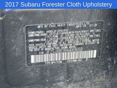 2017 Subaru Forester 2.5i