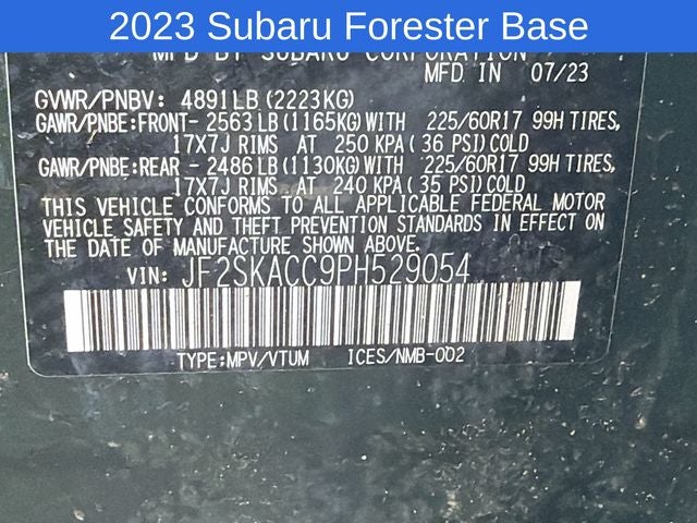 2023 Subaru Forester Base