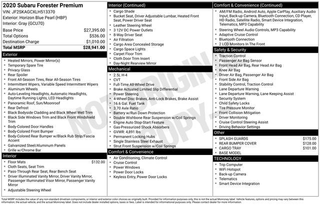 2020 Subaru Forester Premium
