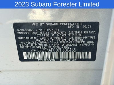 2023 Subaru Forester Limited