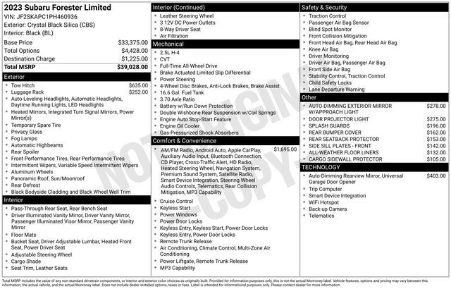 2023 Subaru Forester Limited