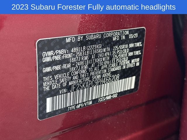 2023 Subaru Forester Limited
