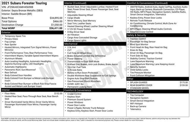 2021 Subaru Forester Touring