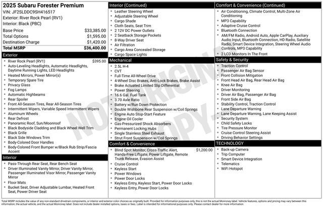 2025 Subaru Forester Premium