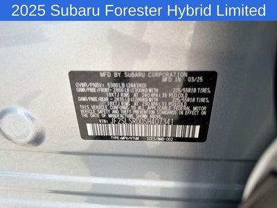 2025 Subaru Forester Hybrid Limited