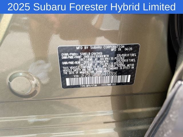 2025 Subaru Forester Hybrid Limited