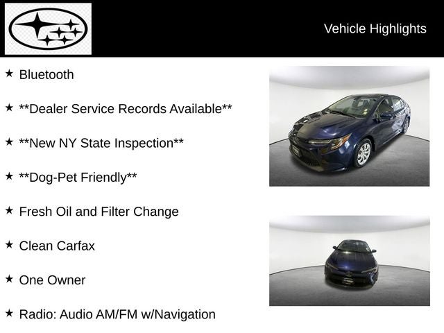 2020 Toyota Corolla LE