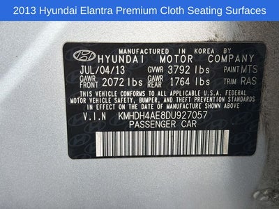 2013 Hyundai Elantra GLS