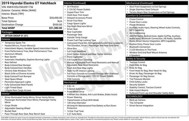 2019 Hyundai Elantra GT Base