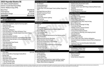 2023 Hyundai Elantra SE