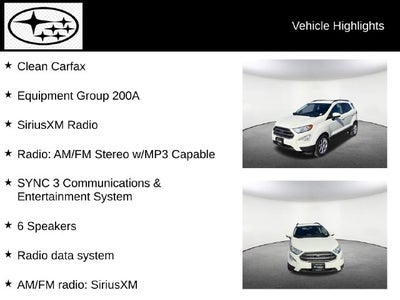 2020 Ford EcoSport SE