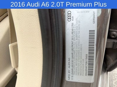 2016 Audi A6 2.0T Premium Plus quattro