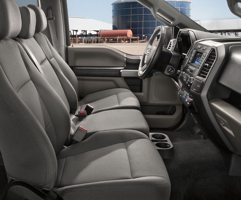image of the seats in a Ford F-150