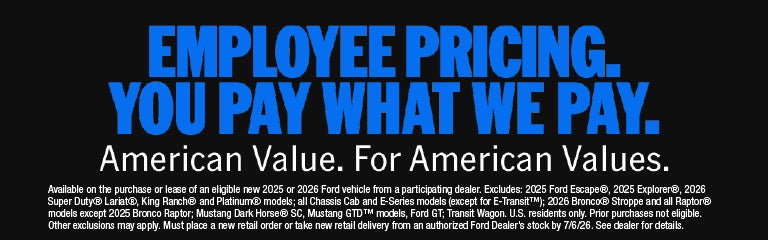 Employee Pricing